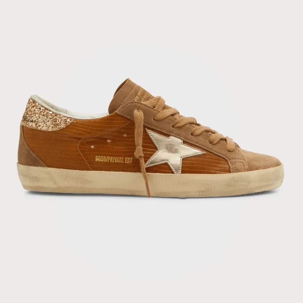 Golden Goose Nmx Lizzard And Glitter Superstar